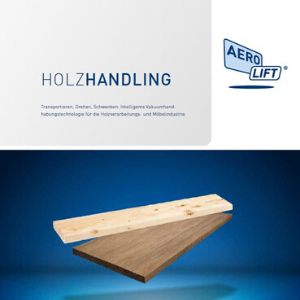 Cover unseres Flyer über Vakuumheber für das Holzhandling