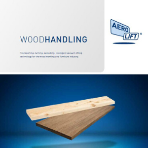  Cover of our flyer about vacuum lifters for wood handling