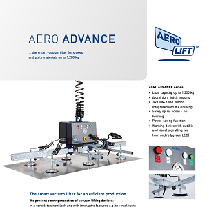 The vacuum lifter AERO ADVANCE on our flyer