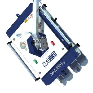 360° rotatable suspension with fine detent of the vacuum lifter CLAD-BRO