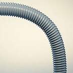 Detailbild von Schlauch mit Kunststoffspirale von Verbindungselement Vakuumkomponenten