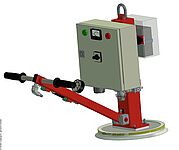 Mains independent battery operated vacuum lifter without transport material in detail view