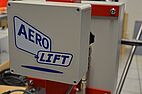 AERO Lift Logo on a mains-independent battery operated vacuum lifter 