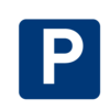Product icon parking sign as parking feet