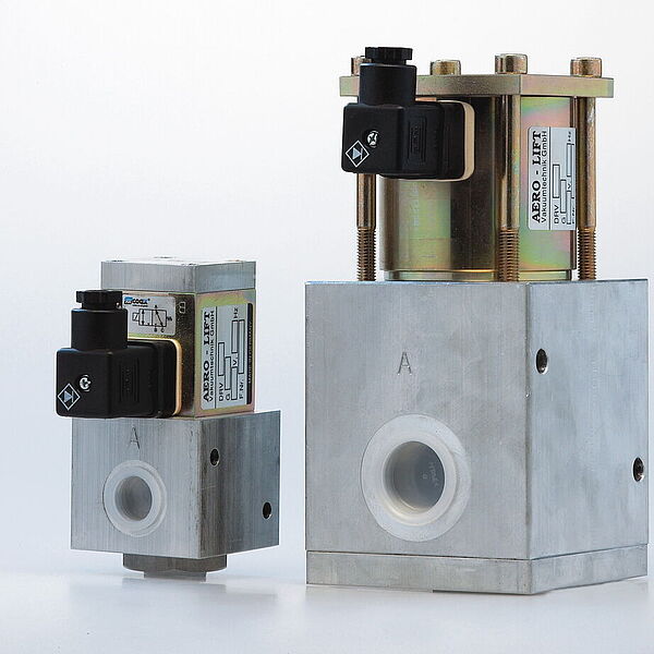 Detail picture of solenoid valve of valves and vacuum components
