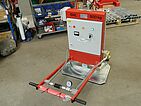 mains-independent battery operated vacuum lifter in a workshop
