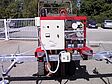 mains-independent battery-powered vacuum lifter during transport to the construction site