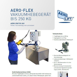 Cover unseres Flyer AERO-FLEX Vakuumhebegerät