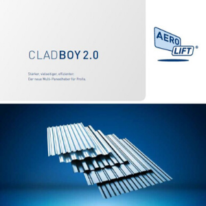 Cover von unserem Prospekt des Vakuumhebegerät CLAD-BOY 2.0