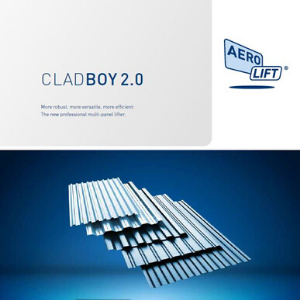 Cover of our brochure of the vacuum lifting device CLAD-BOY 2.0