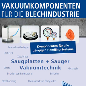 Cover von Vakuumkomponenten für die Blechindustrie