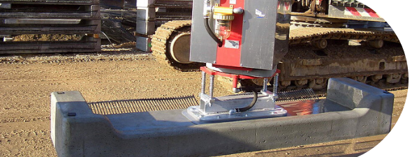 Vacuum lifting device lifts concrete parts with up to 6,000 kg on the construction site